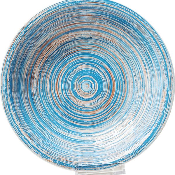 KARE DESIGN Hluboký talíř Swirl Blue Ø21cm
