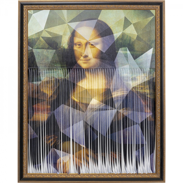 KARE Design Zarámovaný obraz Mona Lisa alá Banksy 163x130cm