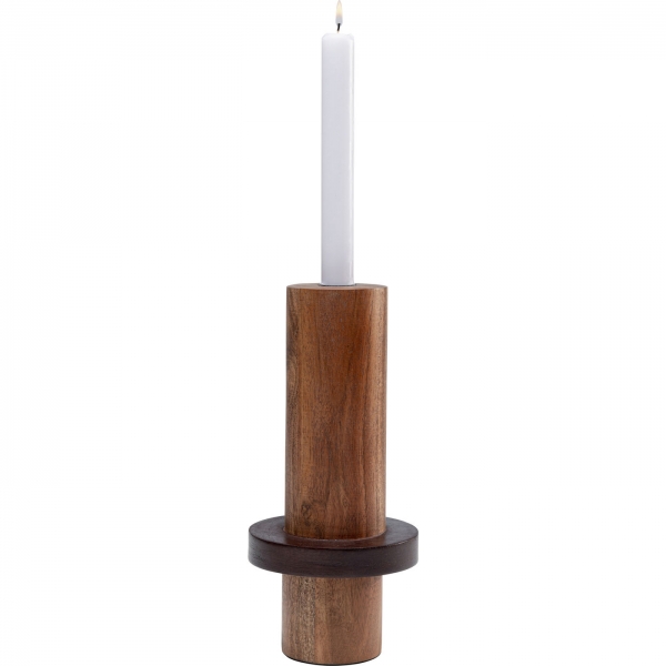 KARE Design Svícen Wood Cylinder 25cm