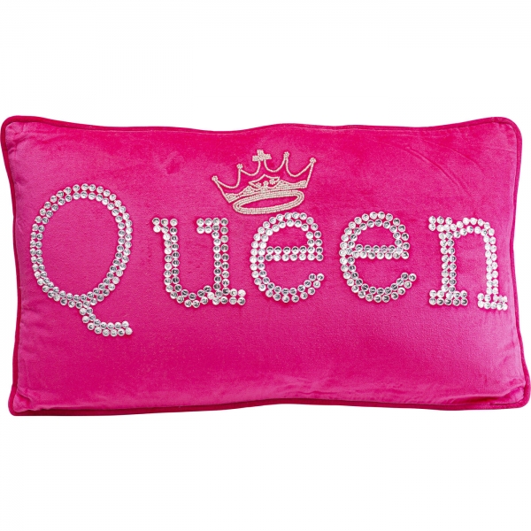 KARE Design Dekorativní polštář Beads Queen - růžový, 35x60cm