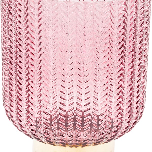 KARE DESIGN Růžová skleněná váza Barfly 20 cm