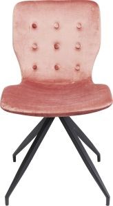 KARE DESIGN Růžová čalouněná jídelní židle Butterfly