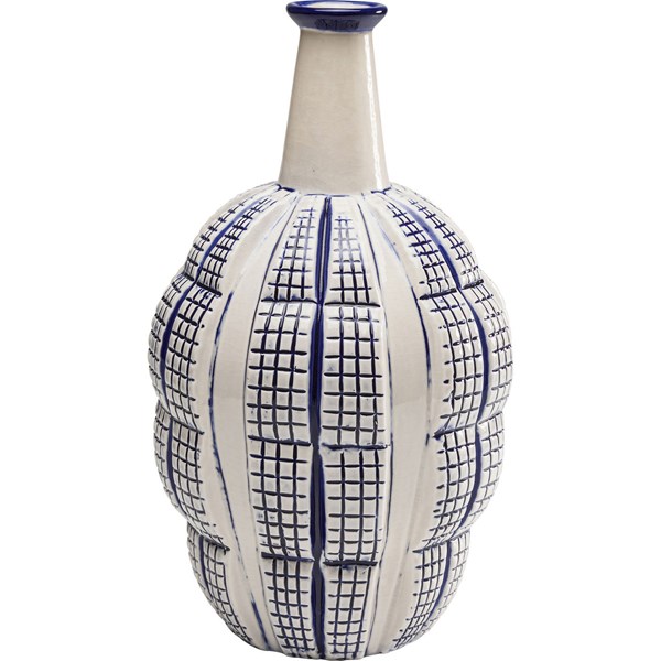 Modrobílá keramická váza Casilla 35cm