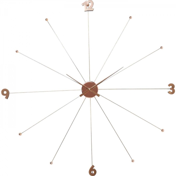 KARE Design Nástěnné hodiny Like Umbrella Rose Gold