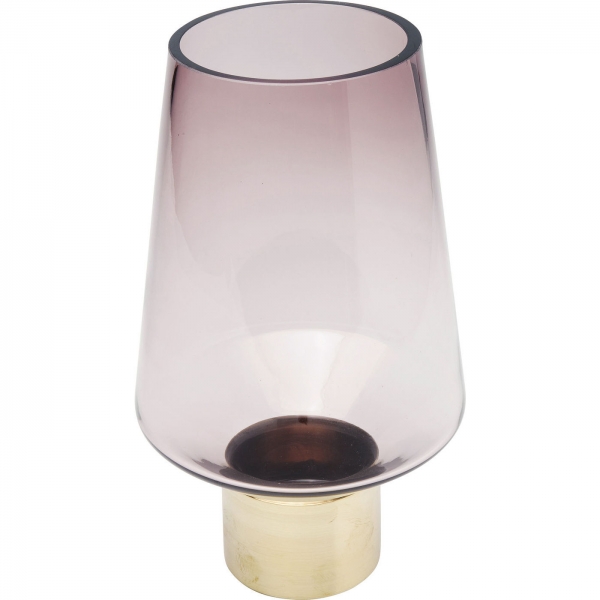 KARE Design Fialová skleněná váza Noble Ring 26cm