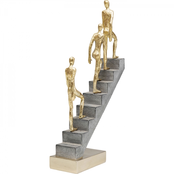 Levně KARE Design Soška Postavy stoupající po schodišti 36cm