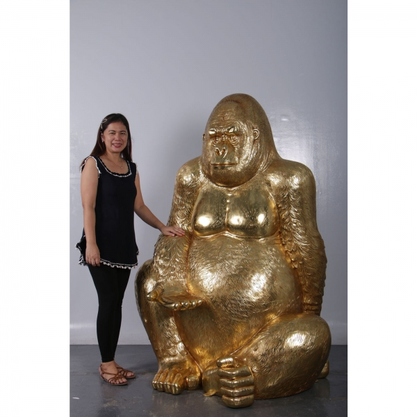 Dekorační figurka Gorilla Gold XL 180cm