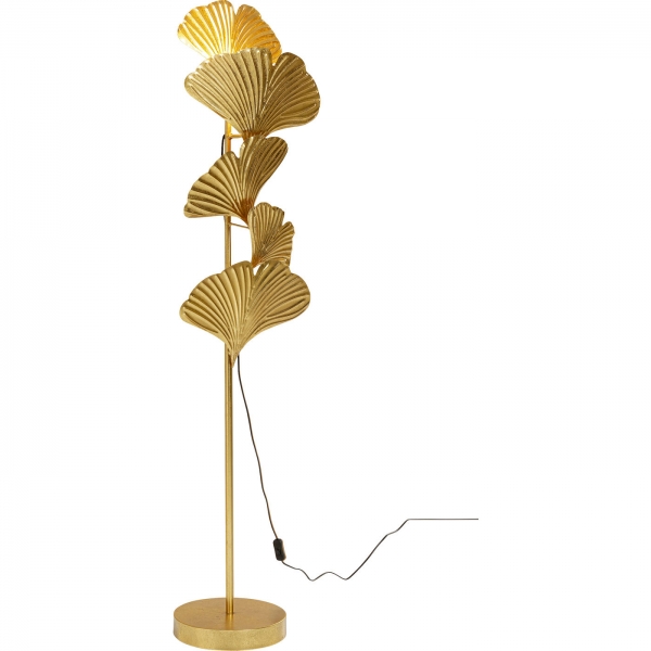 KARE Design Stojací lampa Yuva - zlatá, 160cm