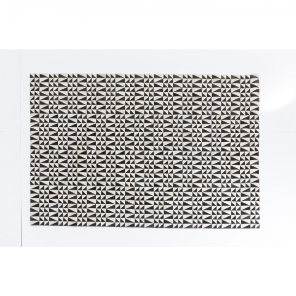 KARE Design Kožený koberec Zigzag 240x170cm