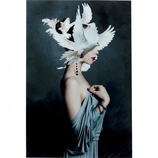 KARE Design Skleněný obraz Mother of Doves 80x120cm