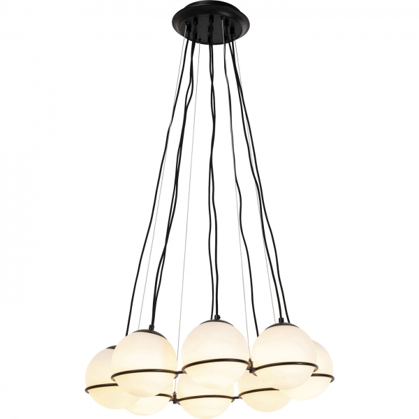 KARE Design Lustr Globes - černý, 8 světel