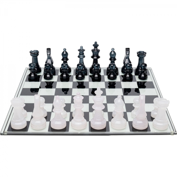 KARE Design Skleněné šachy Transparent 60x60cm