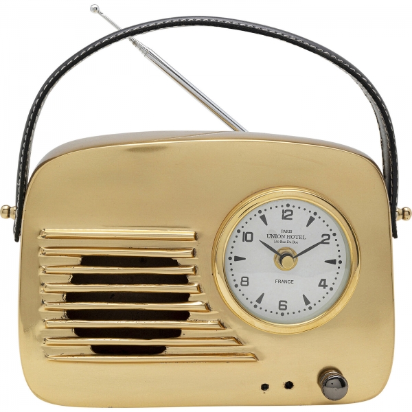 KARE Design Stolní hodiny Retro radio 20x22cm