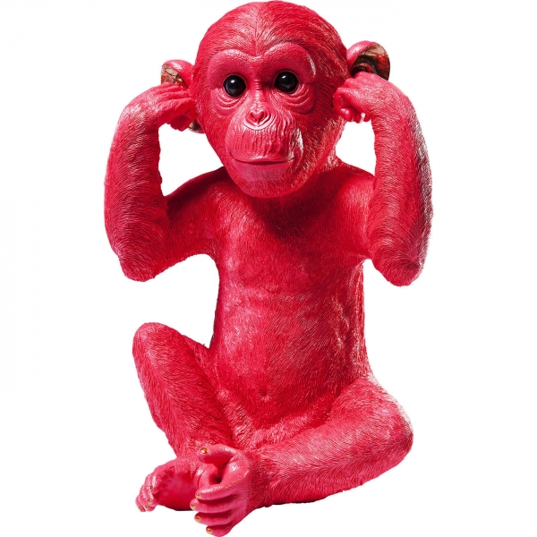 KARE Design Pokladnička Monkey Kikazaru 35cm - červená