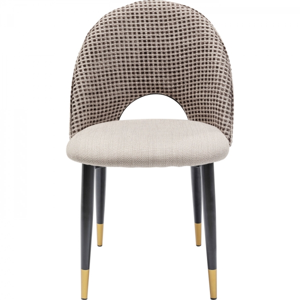 KARE Design Béžová čalouněná jídelní židle Hudson