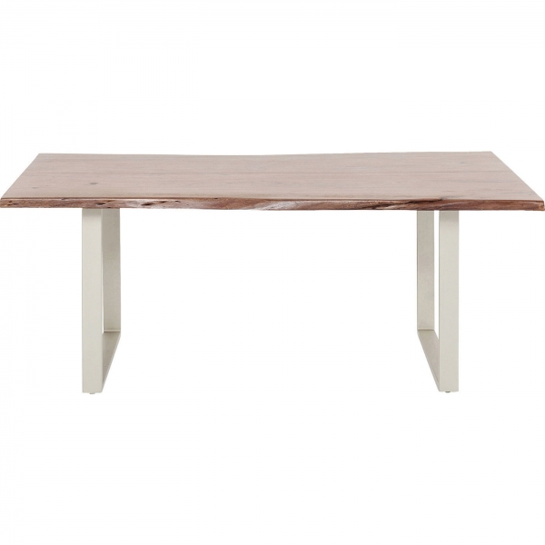 Stůl Harmony Walnut 200×100 cm - stříbrný
