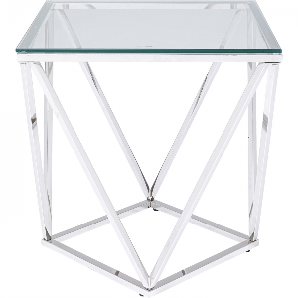 KARE Design Odkládací stolek Cristallo 50x50cm