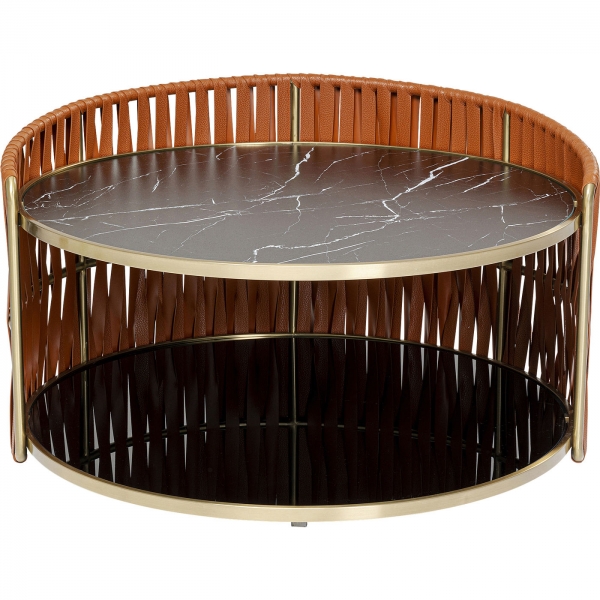 KARE Design Konferenční stolek Copper Ø86cm