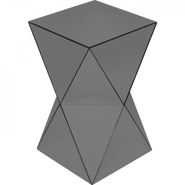 Odkládací stolek Luxury Triangle - šedý, 32x32cm