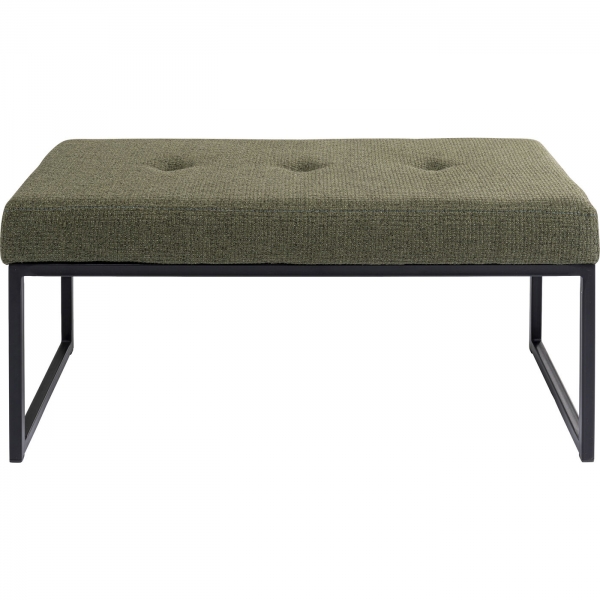 Levně KARE Design Zelená čalouněná lavice Smart Dolce 90cm