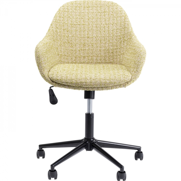 KARE Design Žlutá kancelářská židle Margot
