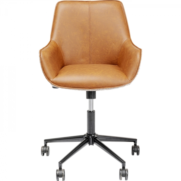 KARE Design Kancelářská židle Monica - hnědá