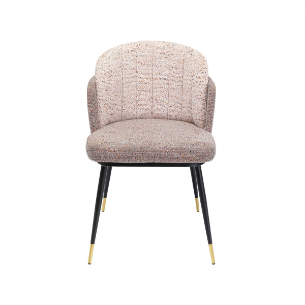 KARE Design Béžová čalouněná jídelní židle Hojas Flitter