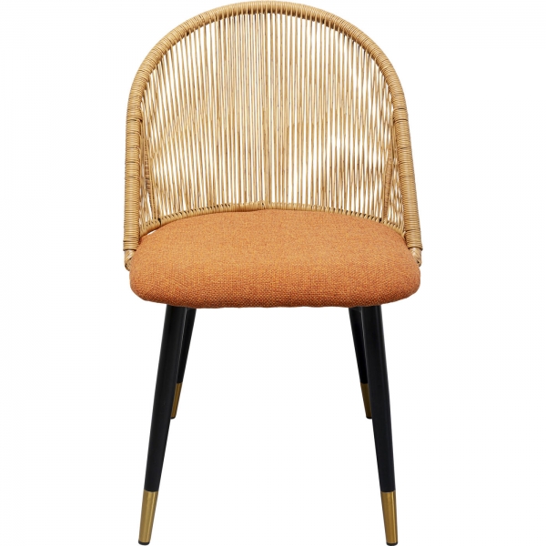 KARE Design Polstrovaná jídelní židle Danza Orange