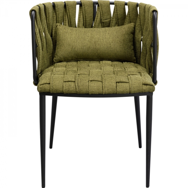 KARE Design Židle Saluti tmavě zelená